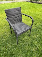 Vrtna stolica Sottile - KR.004.003 - crna