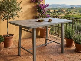 Visoki aluminijski stol Brezza - SD.008.A
