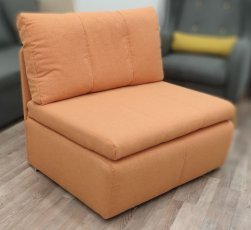 Pionier - Dječja fotelja s ležajem Rito - naranžasta