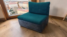 Dječja fotelja s ležištem Rito - zelena