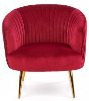 Halmar - Fotelja Crown I - tamnocrvena