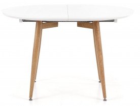 Halmar - Blagovaonski stol na razvlačenje Edward - bijela/san remo hrast