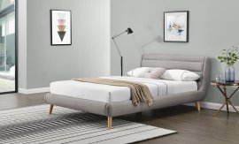 Krevet Elanda 140x200 cm - svijetlosiva