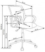 Halmar - Dječja radna stolica Ibis - freestyle