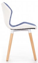 Halmar - Stolica K277 - svetlo modra/bijela