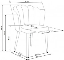 Halmar - Stolica K386 - siva