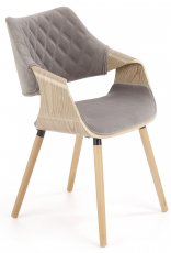 Stolica K396 - svijetli hrast/siva