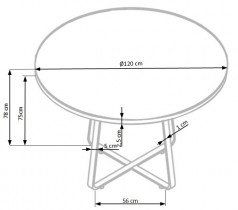 Halmar - Blagovaonski stol Looper 2