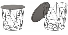 Stolić za dnevni boravak Mariffa - siva/crna