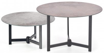 Halmar - Set sa dva stolića Twins - graphite