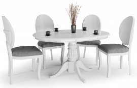 Halmar - Blagovaonski stol na razvlačenje William - bijela
