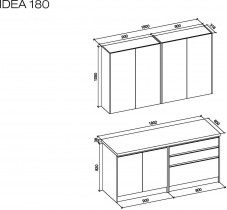 Halmar - Kuhinja Idea 180