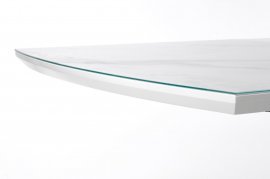 Halmar - Blagovaonski stol na razvlačenje Blanco - bijeli mramor / bijela