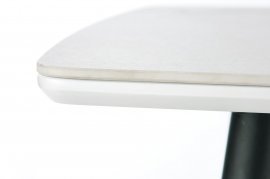 Halmar - Blagovaonski stol Marco - bijeli mramor/crna