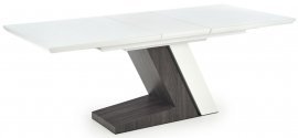 Blagovaonski stol Mortis - bijela / tamnosiva