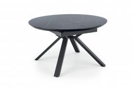 Halmar - Blagovaonski stol na razvlačenje Vertigo - crni mramor / crna