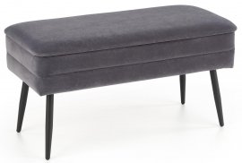 Klupa Velva sa spremnikom - siva / crna