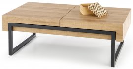 Stolić za dnevni boravak Clara - zlatni hrast / crna