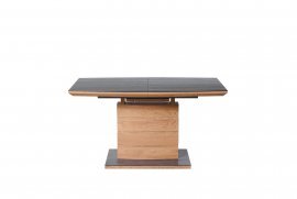 Halmar - Blagovaonski stol na razvlačenje Concord - tamnosiva / zlatni hrast