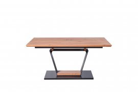 Blagovaonski stol Urbano - zlatni hrast / crna