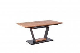Blagovaonski stol Urbano - zlatni hrast / crna