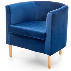 Fotelja Clubby 2 - tamnoplava