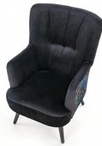 Halmar - Fotelja Pagoni - crna