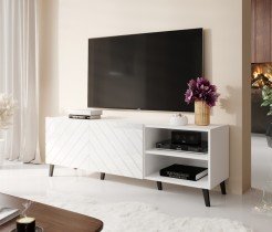 Halmar - TV element Abeto 150 - bijela mat/visoki sjaj