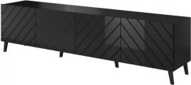 TV element Abeto 200 - crna mat/ visoki sjaj