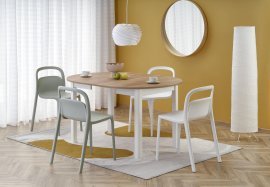 Halmar - Blagovaonski stol na razvlačenje Ringo 102/142 cm - hrast craft/bijela