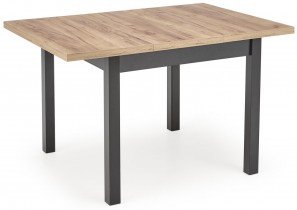 Halmar - Blagovaonski stol na razvlačenje Tiago kvadrat 90/125 cm - hrast craft/crna