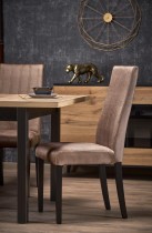 Halmar - Blagovaonski stol na razvlačenje Tiago kvadrat 90/125 cm - hrast craft/crna
