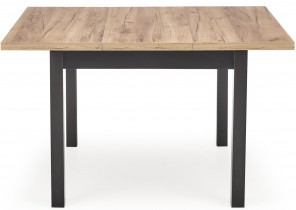 Halmar - Blagovaonski stol na razvlačenje Tiago kvadrat 90/125 cm - hrast craft/crna