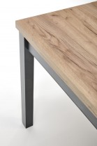 Halmar - Blagovaonski stol na razvlačenje Tiago kvadrat 90/125 cm - hrast craft/crna