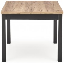 Halmar - Blagovaonski stol na razvlačenje Tiago kvadrat 90/125 cm - hrast craft/crna