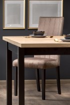 Halmar - Blagovaonski stol na razvlačenje Tiago kvadrat 90/125 cm - hrast craft/crna