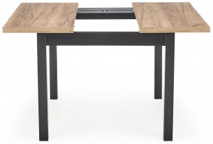 Halmar - Blagovaonski stol na razvlačenje Tiago kvadrat 90/125 cm - hrast craft/crna