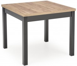 Halmar - Blagovaonski stol na razvlačenje Tiago kvadrat 90/125 cm - hrast craft/crna