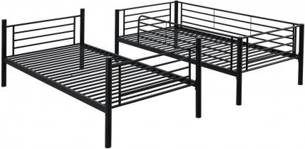 Halmar - Krevet na kat Bunky 90x200 cm - crna