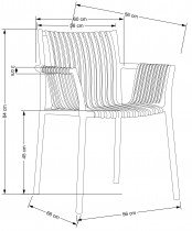 Halmar - Blagovaonska stolica K492 - bijela