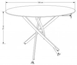 Halmar - Blagovaonski stol Raymond 2 - bijela