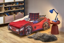 Halmar - Dječji krevet Batcar - crvena