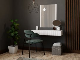 Halmar - Toaletni stolić za šminkanje Pafos - bijela mat