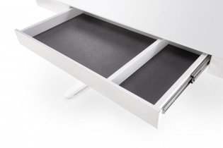 Halmar - Toaletni stol B52 s funkcijom podešavanja visine (USB port) - bijela