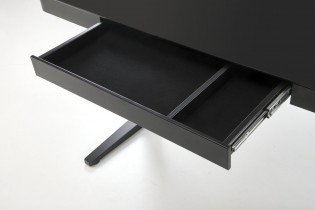 Halmar - Toaletni stol B52 s funkcijom podešavanja visine (USB port) - crna