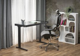 Toaletni stol B52 s funkcijom podešavanja visine (USB port) - crna