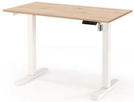 Radni stol B53 s funkcijom podešavanja visine - artisan hrast/bijela