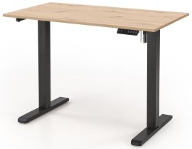 Toaletni stol B53 s funkcijom podešavanja visine - hrast artisan/crna