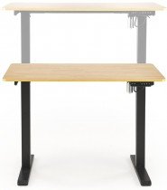 Halmar - Toaletni stol B53 s funkcijom podešavanja visine - zlatni hrast/crna