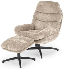 Fotelja Dario s tabureom - bež